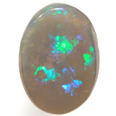 SOLID SEMI BLACK OPAL Sparkles of green and blue